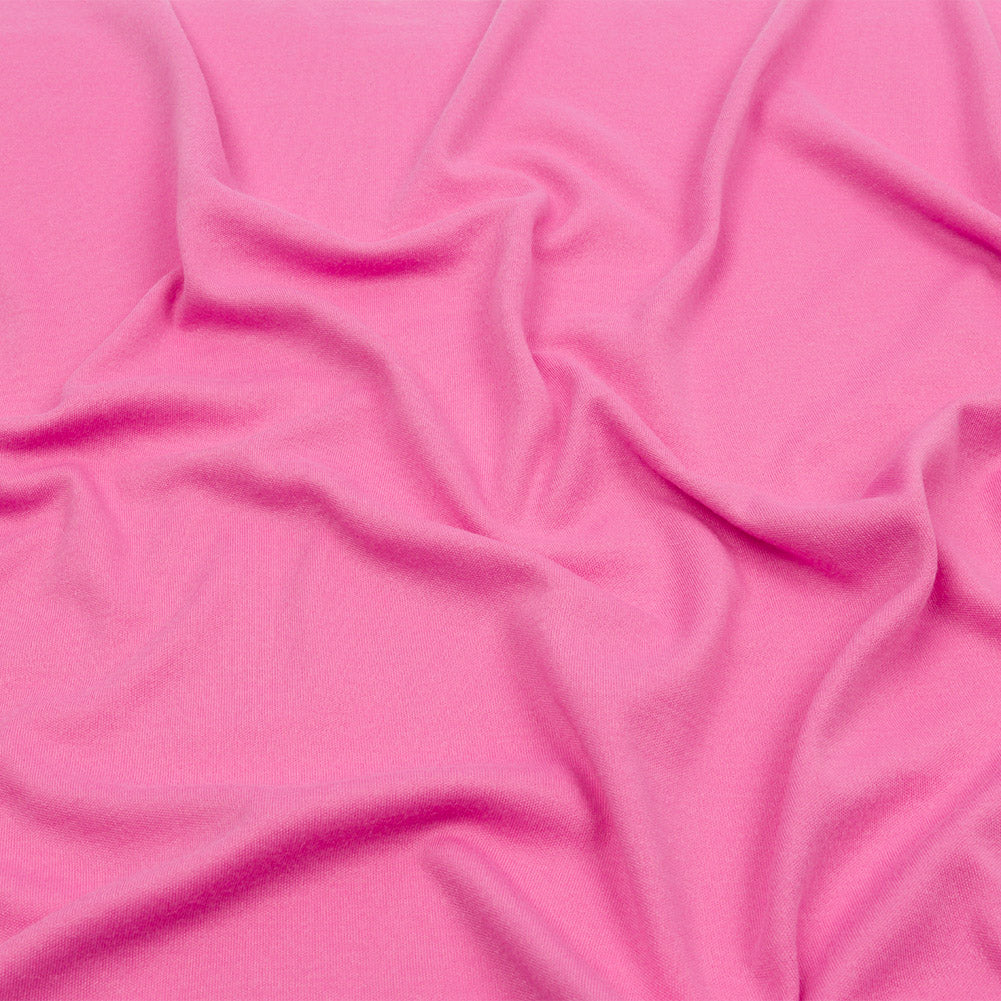 Pink Recycled Polyester Interlock Knit Pink Recycled Polyester Interlock Knit
