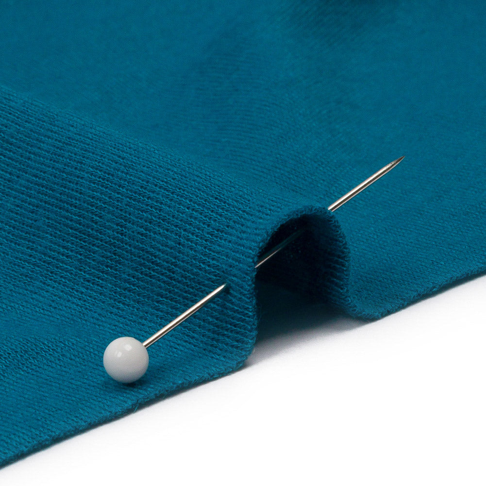 Teal Recycled Polyester Interlock Knit Detail Teal Recycled Polyester Interlock Knit Detail