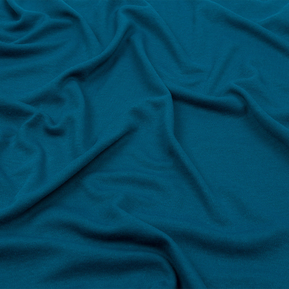 Teal Recycled Polyester Interlock Knit Teal Recycled Polyester Interlock Knit