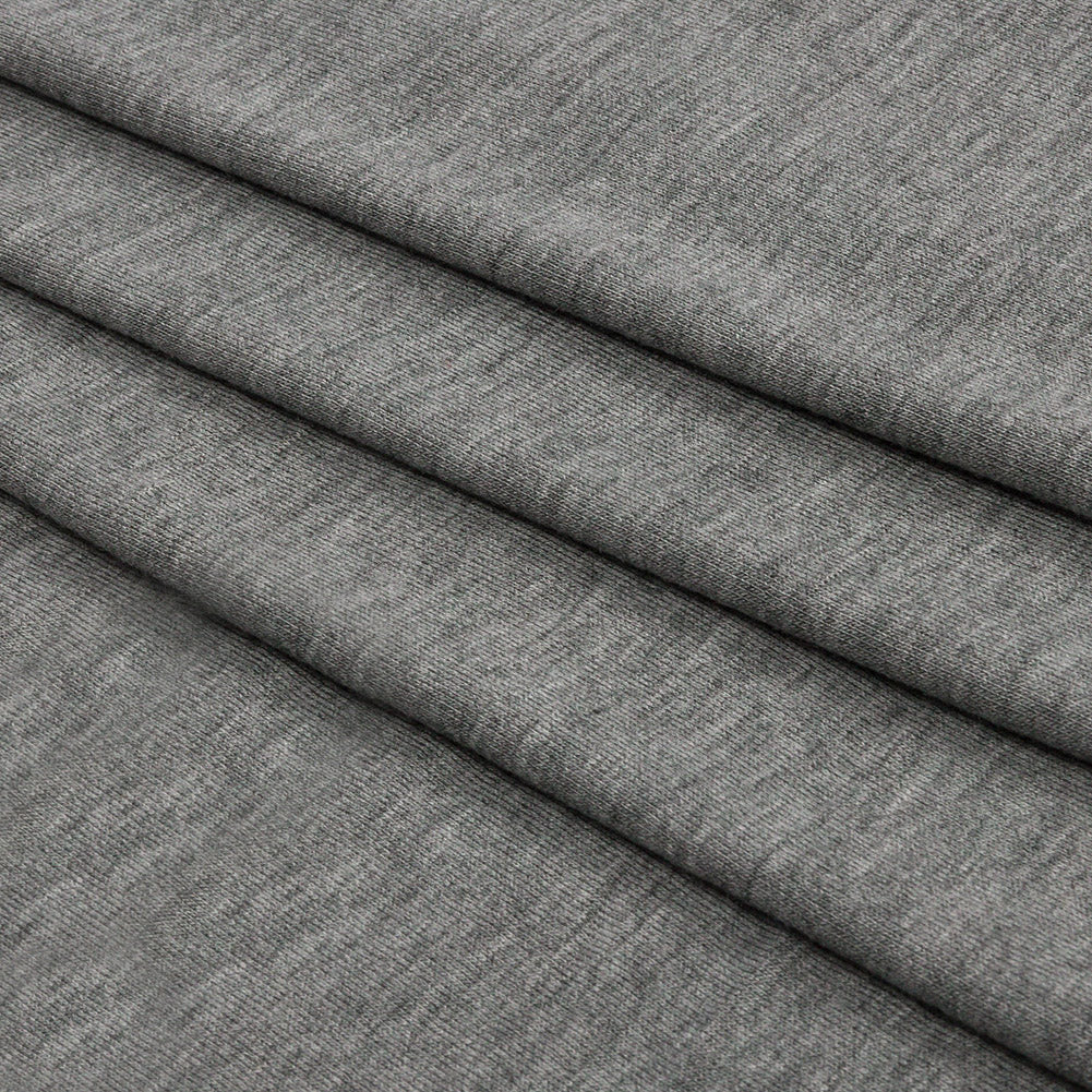 Heathered Gray Stretch Rayon Jersey Folded Heathered Gray Stretch Rayon Jersey Folded