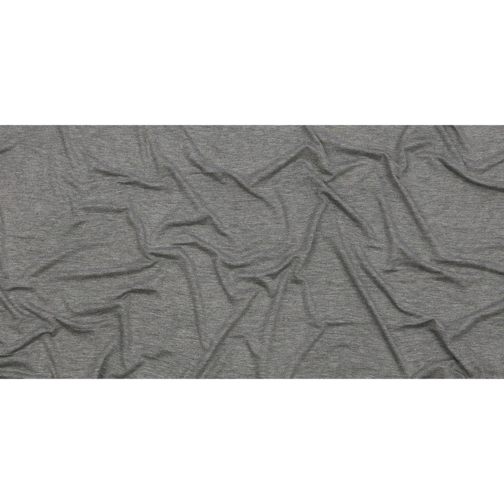 Heathered Gray Stretch Rayon Jersey Full Heathered Gray Stretch Rayon Jersey Full