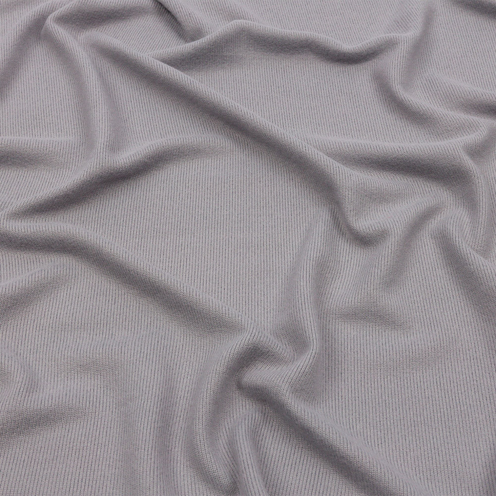 Silver Cozy Stretch Polyester Sweater Knit Silver Cozy Stretch Polyester Sweater Knit