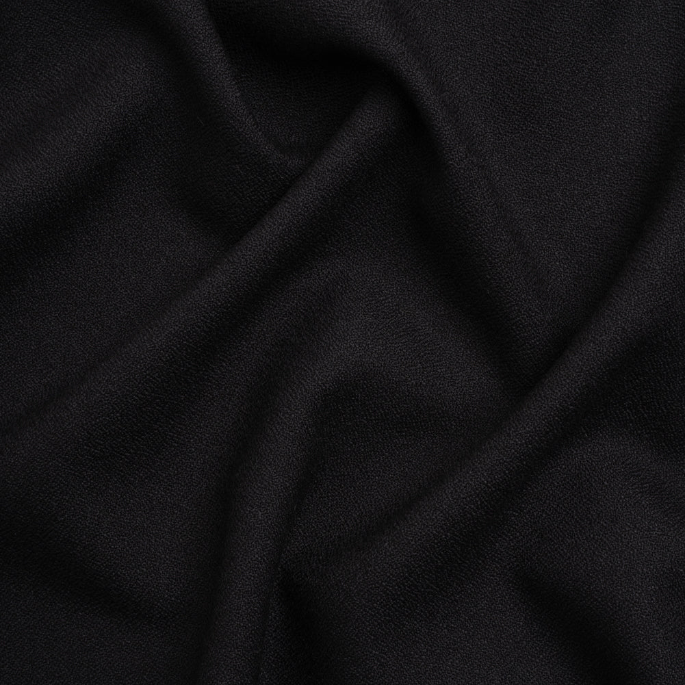 Black Heavy Wool Crepe Black Heavy Wool Crepe