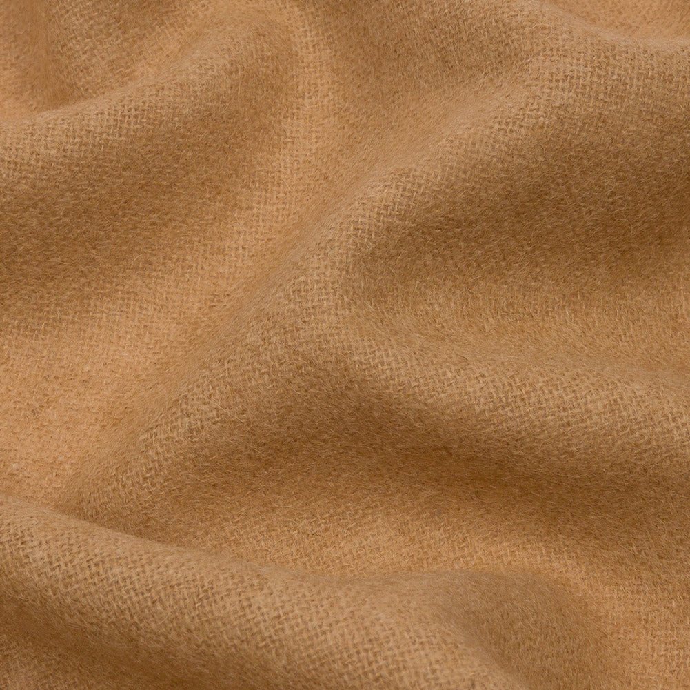 Tan Brushed Wool and Cashmere Woven Detail Tan Brushed Wool and Cashmere Woven Detail