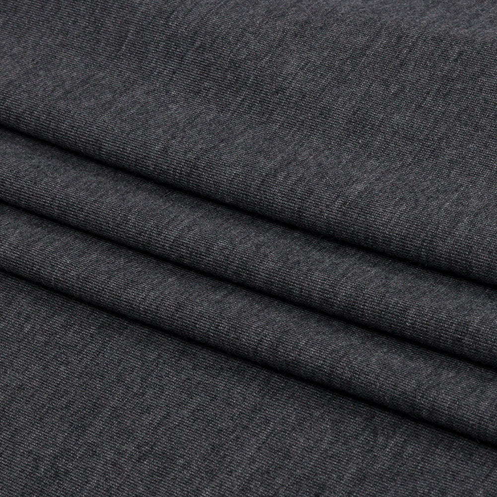 Dark Gray Heathered Polyester Jersey Folded Dark Gray Heathered Polyester Jersey Folded