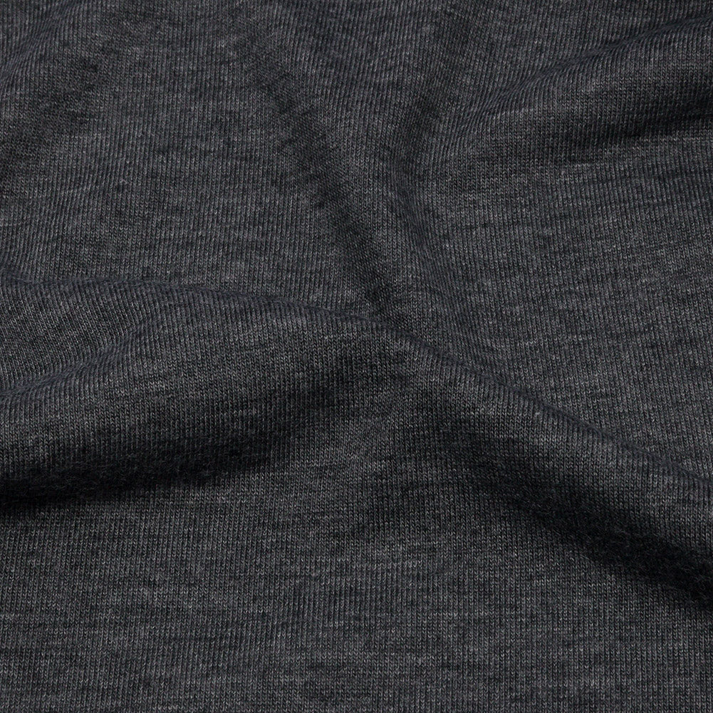 Dark Gray Heathered Polyester Jersey Detail Dark Gray Heathered Polyester Jersey Detail