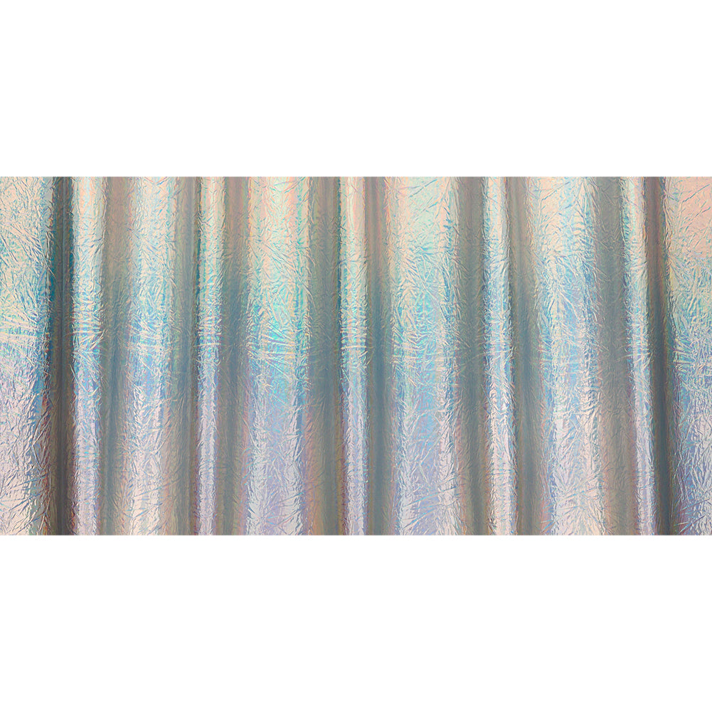 Crinkled Mirror Vinyl with Fabric Backing - Holographic Silver - Ingot Collection Crinkled Mirror Vinyl with Fabric Backing - Holographic Silver - Ingot Collection