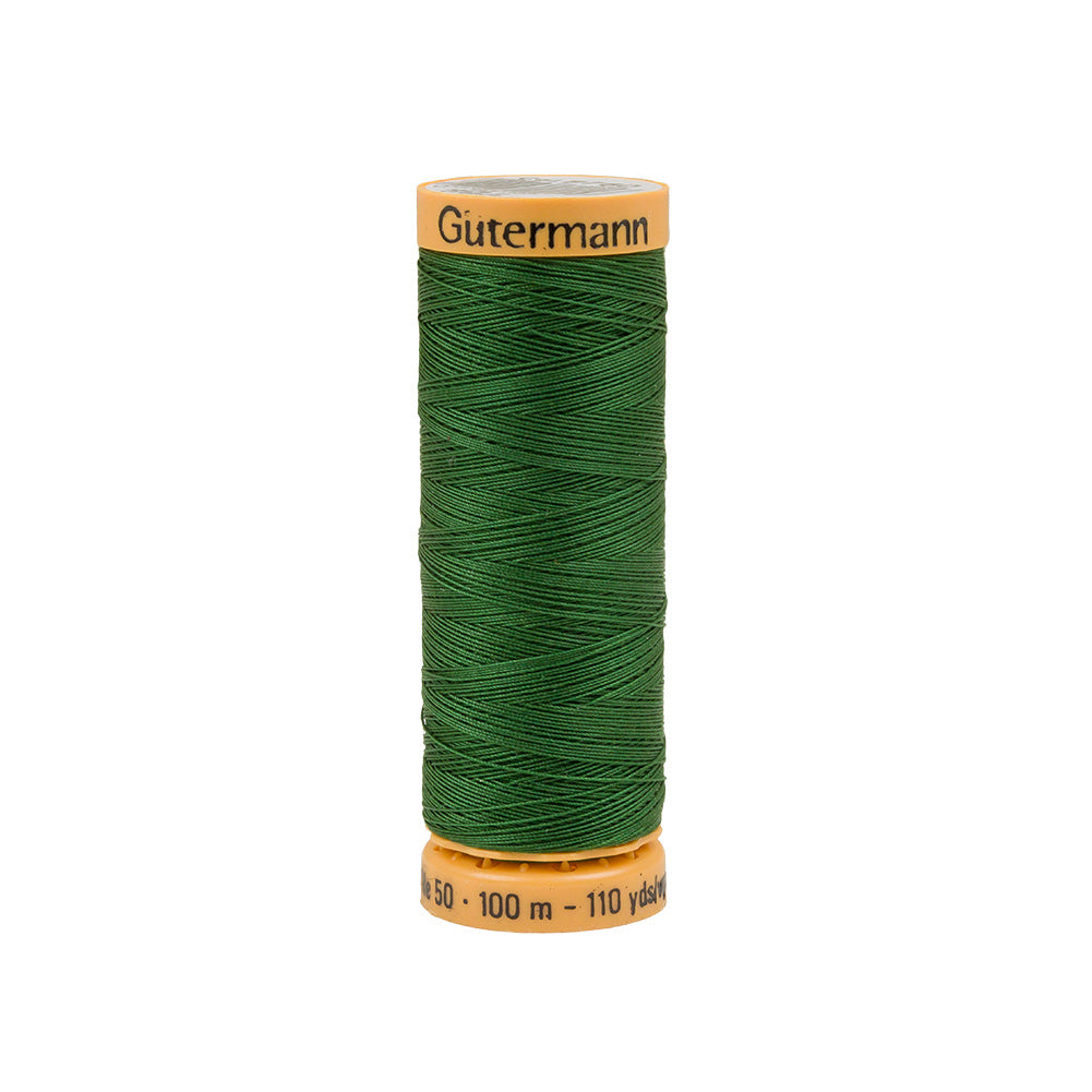 Gutermann Cotton Thread 100m - 8760 Medium Irish Green Gutermann Cotton Thread 100m - 8760 Medium Irish Green