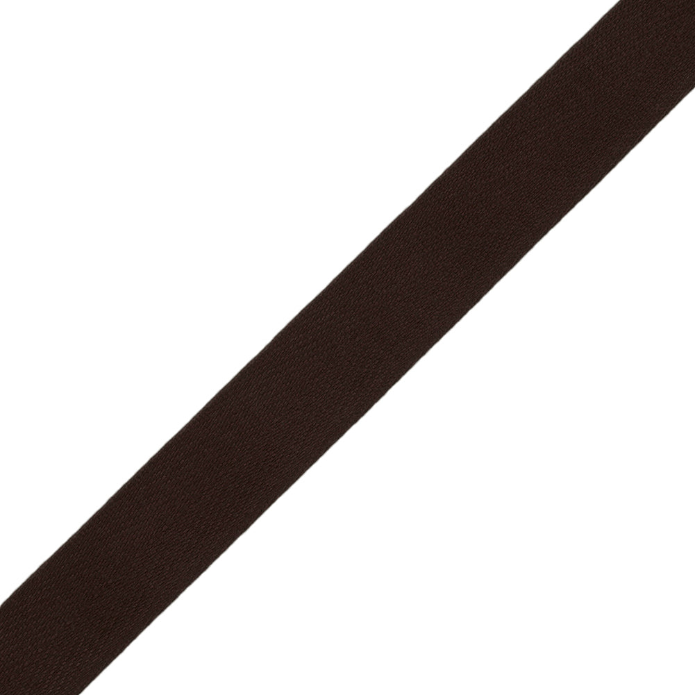 Tilly Black Coffee Herringbone Cotton Twill Tape - 15mm Tilly Black Coffee Herringbone Cotton Twill Tape - 15mm