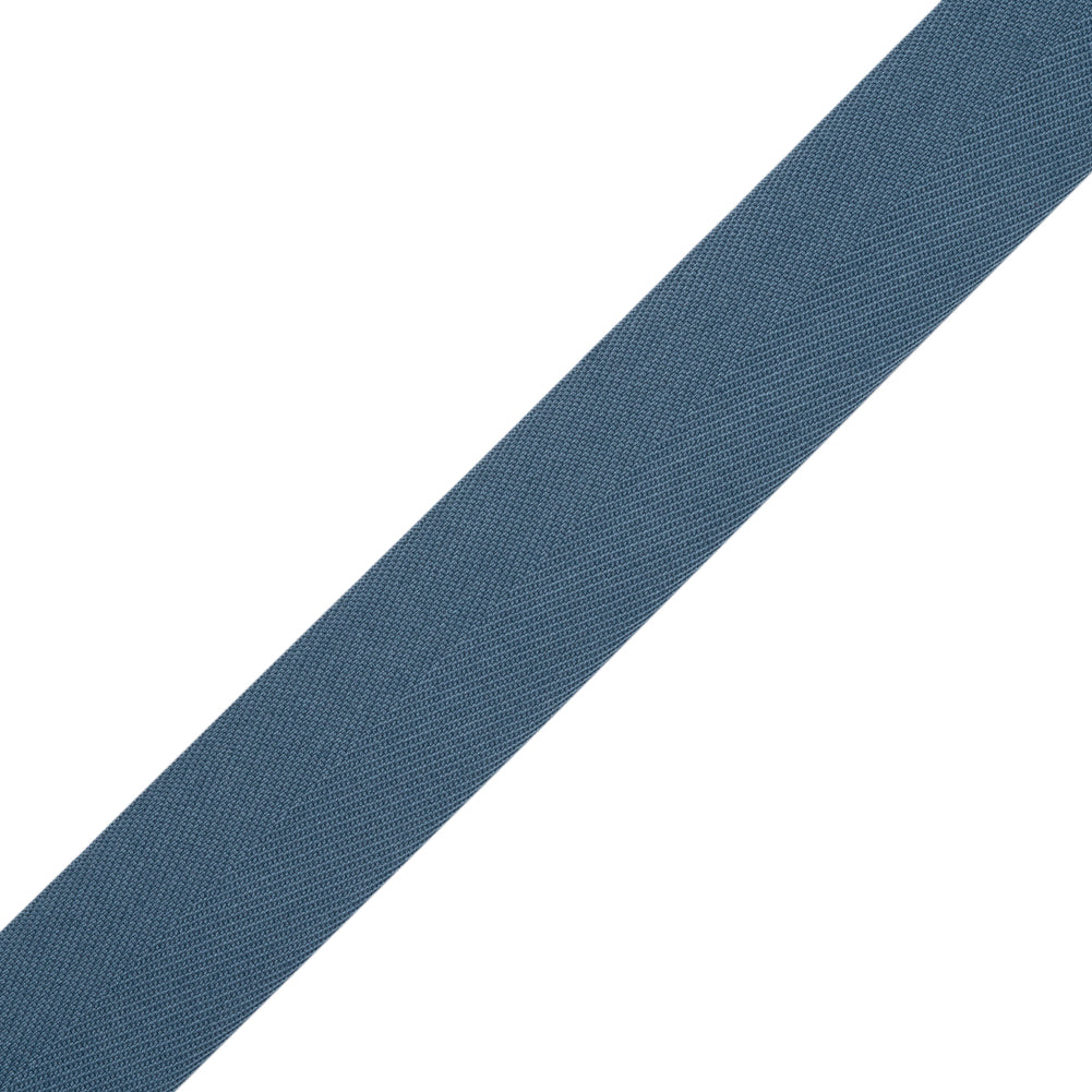 Tilly Mineral Gray Herringbone Cotton Twill Tape - 25mm Tilly Mineral Gray Herringbone Cotton Twill Tape - 25mm