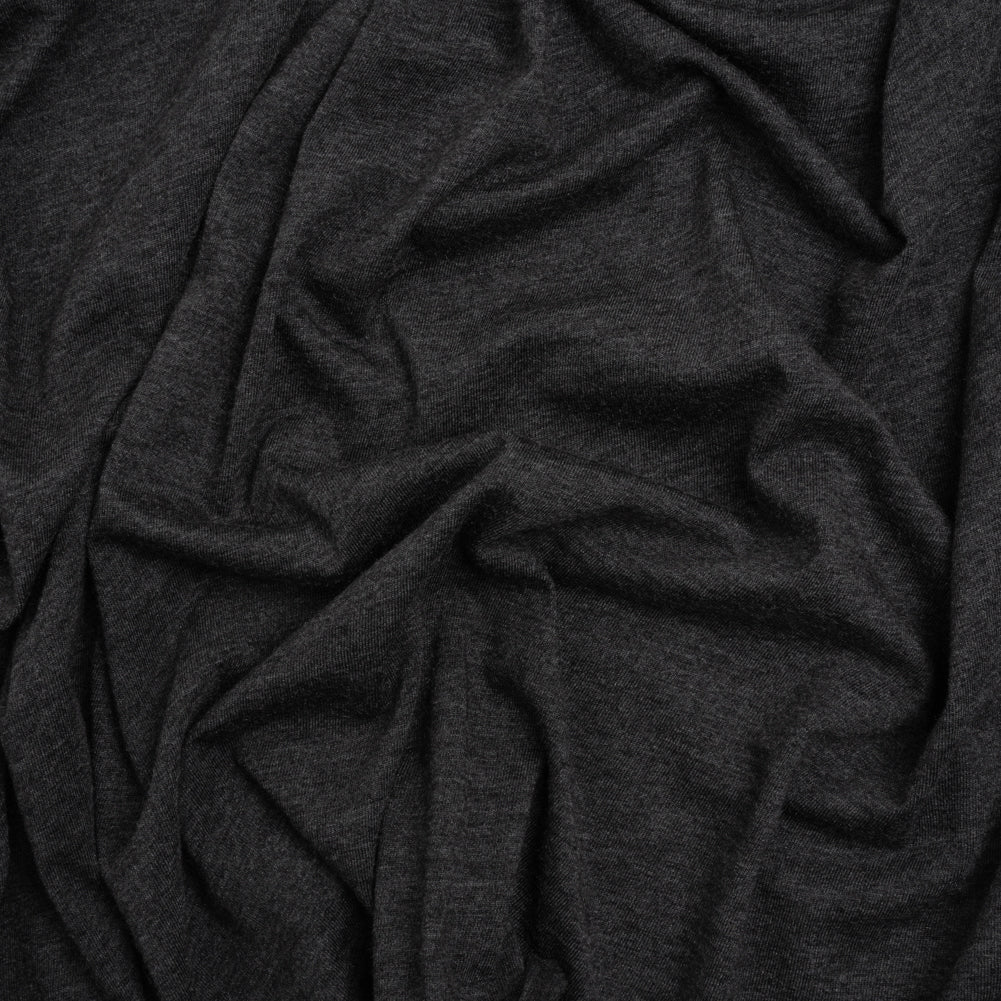 Cotton and Modal Jersey - Heathered Dark Gray Cotton and Modal Jersey - Heathered Dark Gray