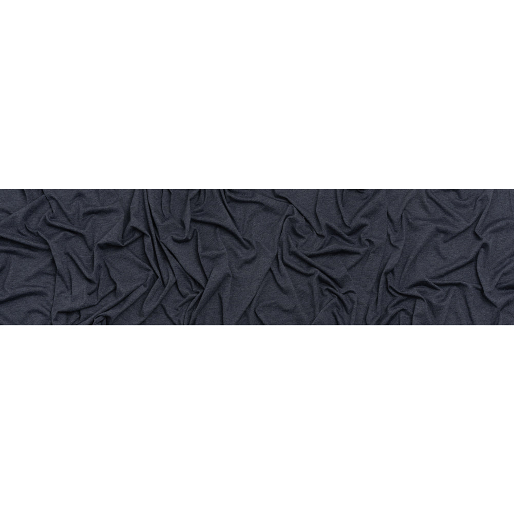 Cotton and Modal Jersey - Heathered Navy Blue Full Cotton and Modal Jersey - Heathered Navy Blue Full
