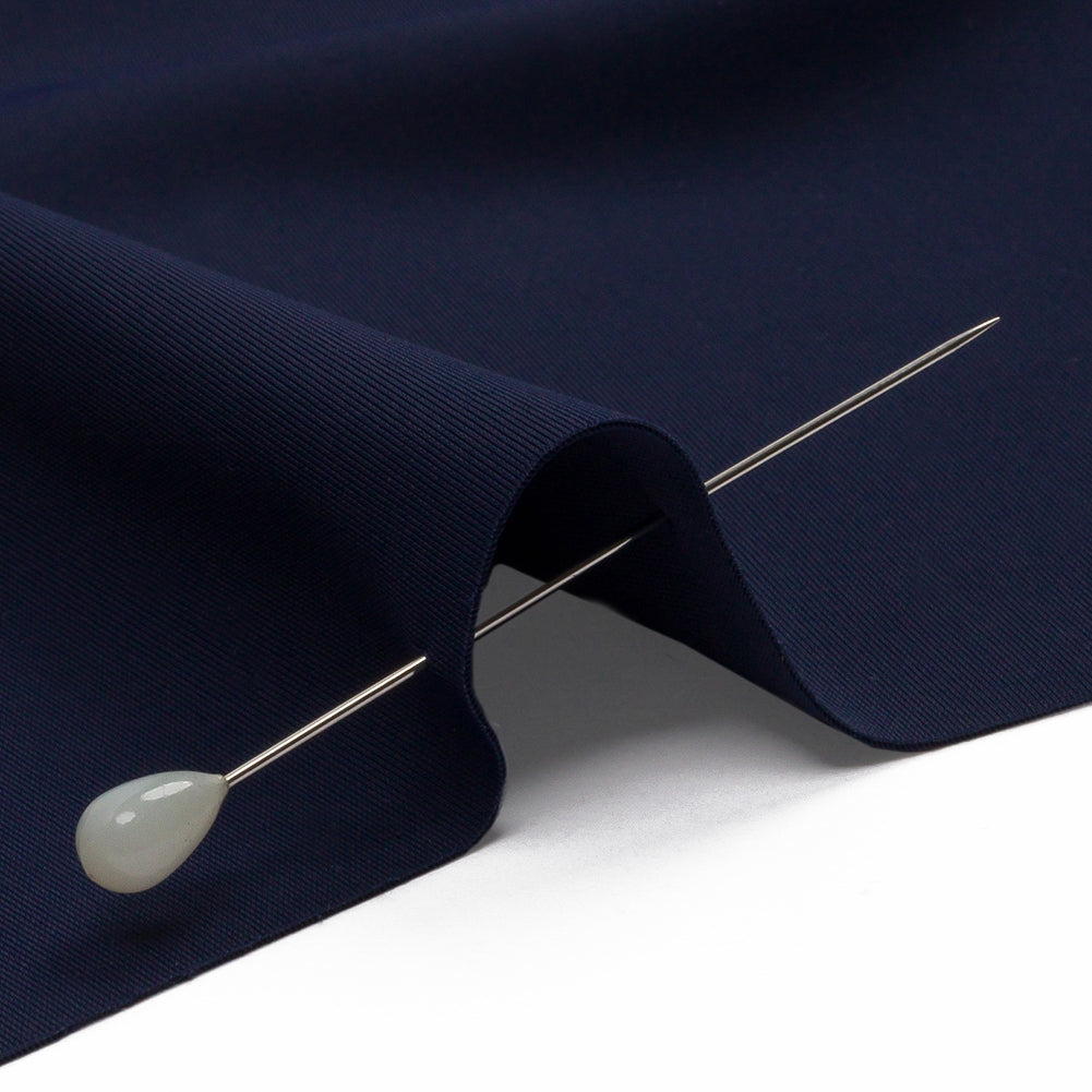 Navy Stretch Nylon Interlock Knit Detail Navy Stretch Nylon Interlock Knit Detail