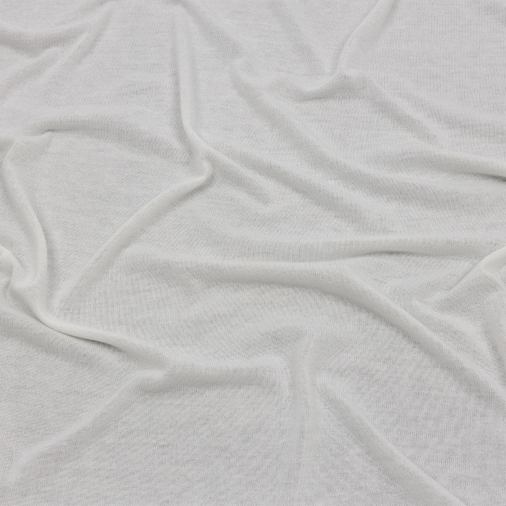 Off White Polyester Sweater Knit Off White Polyester Sweater Knit