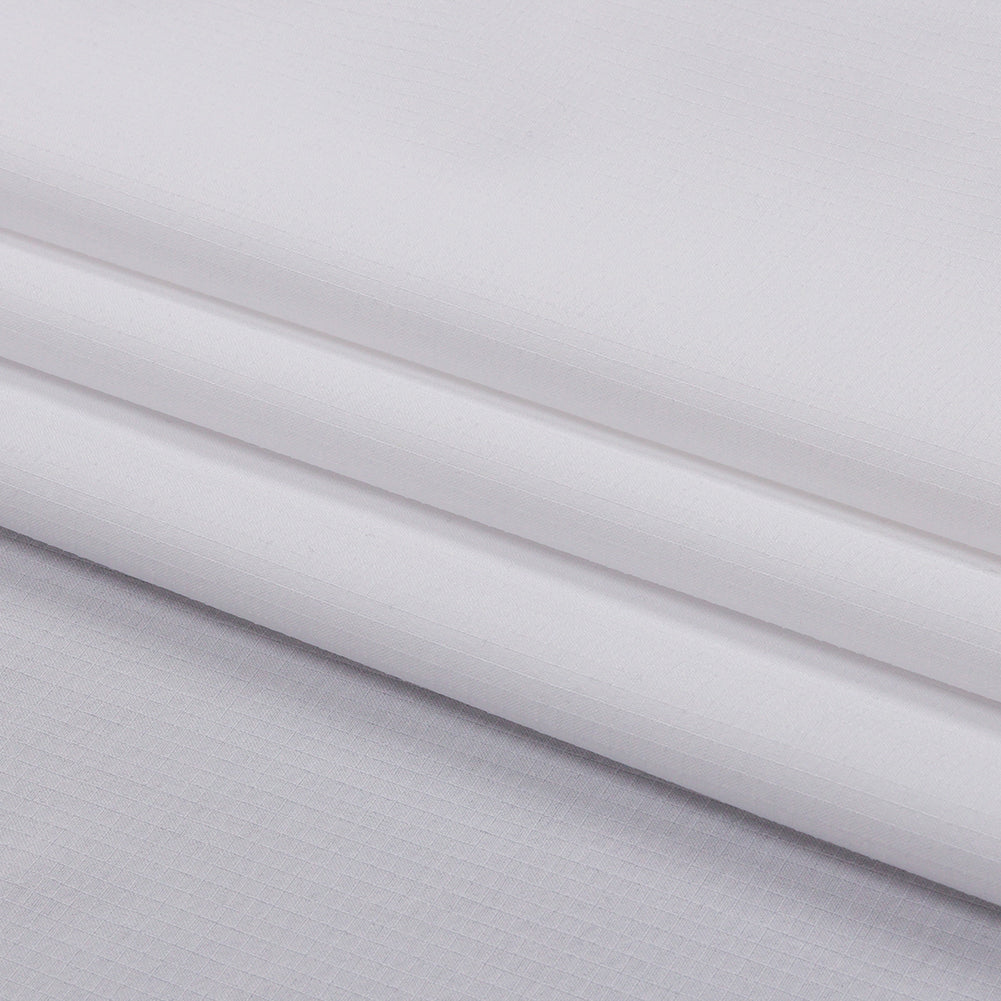 White Stretch Polyester Ripstop Folded White Stretch Polyester Ripstop Folded