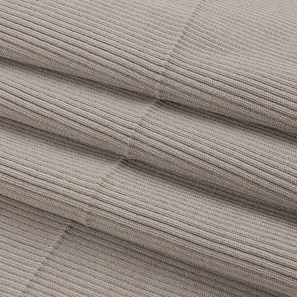 Silver Gray 2x2 Rib Knit Foldover Trim - 8" x 30" Folded Silver Gray 2x2 Rib Knit Foldover Trim - 8" x 30" Folded
