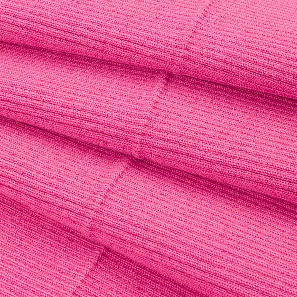 Bubblegum Pink 2x2 Rib Knit Foldover Trim - 37.5" x 7.5" Folded Bubblegum Pink 2x2 Rib Knit Foldover Trim - 37.5" x 7.5" Folded