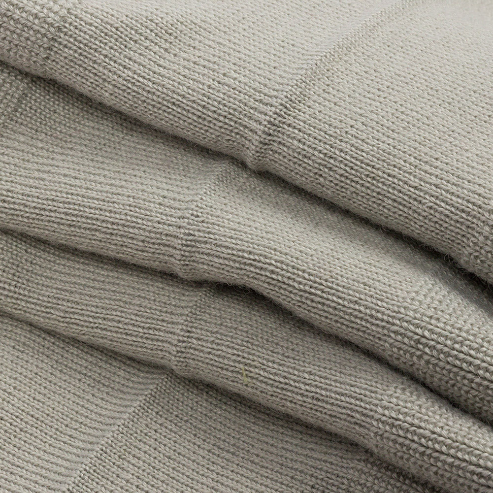 Gray Ruffled Foldover Rib Knit Trim - 37" x 6.5" Folded Gray Ruffled Foldover Rib Knit Trim - 37" x 6.5" Folded