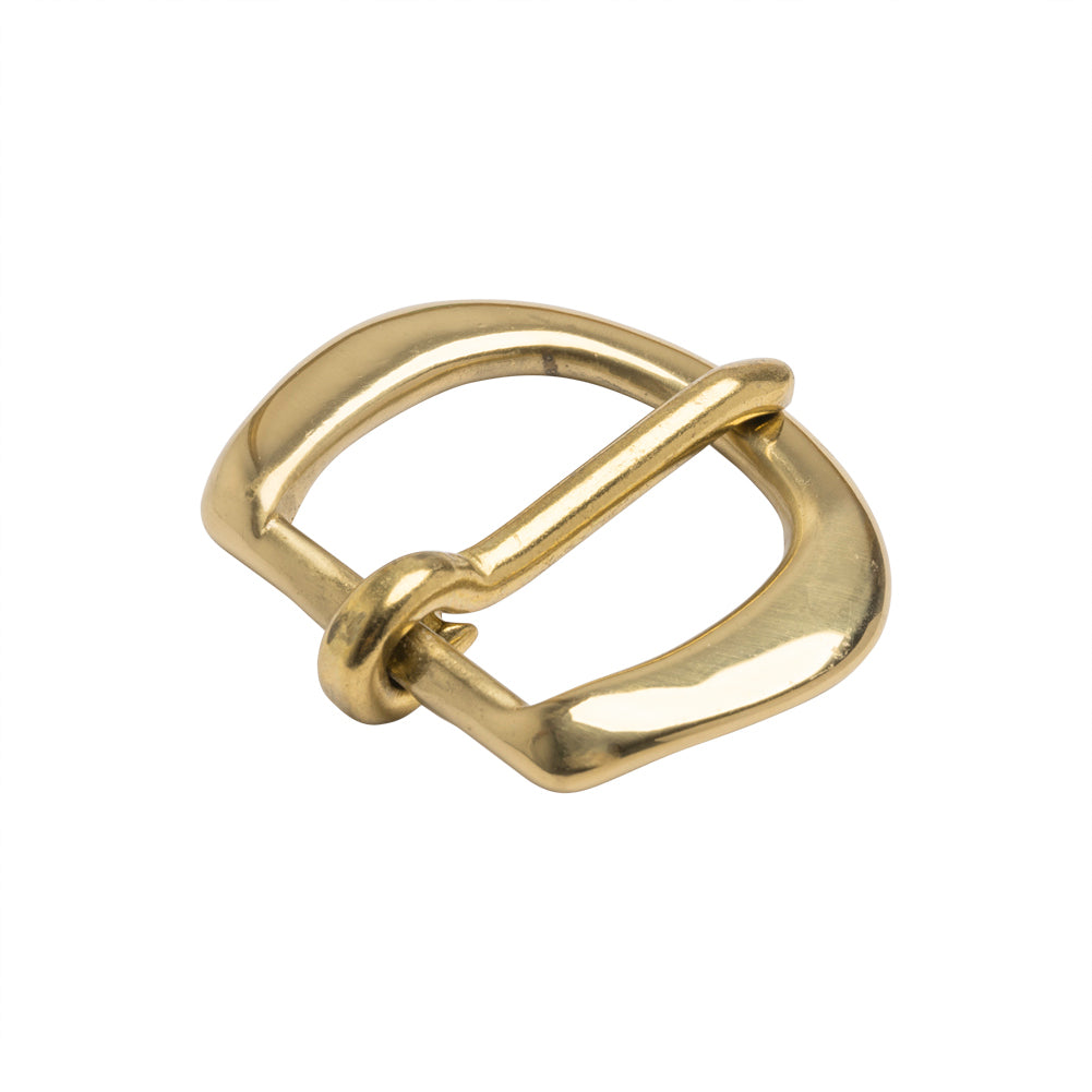 Polished Gold Rounded Metal Buckle - 2" x 1.75" Detail Polished Gold Rounded Metal Buckle - 2" x 1.75" Detail