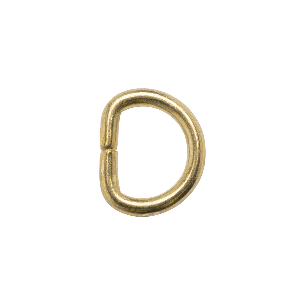 Gold Metal D-Ring - 0.625 x 0.5" Gold Metal D-Ring - 0.625 x 0.5"