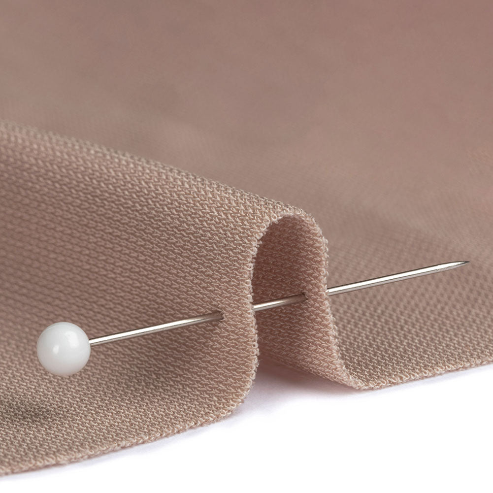 Trina Turk Beige Rayon and Polyester Interlock Knit Detail Trina Turk Beige Rayon and Polyester Interlock Knit Detail