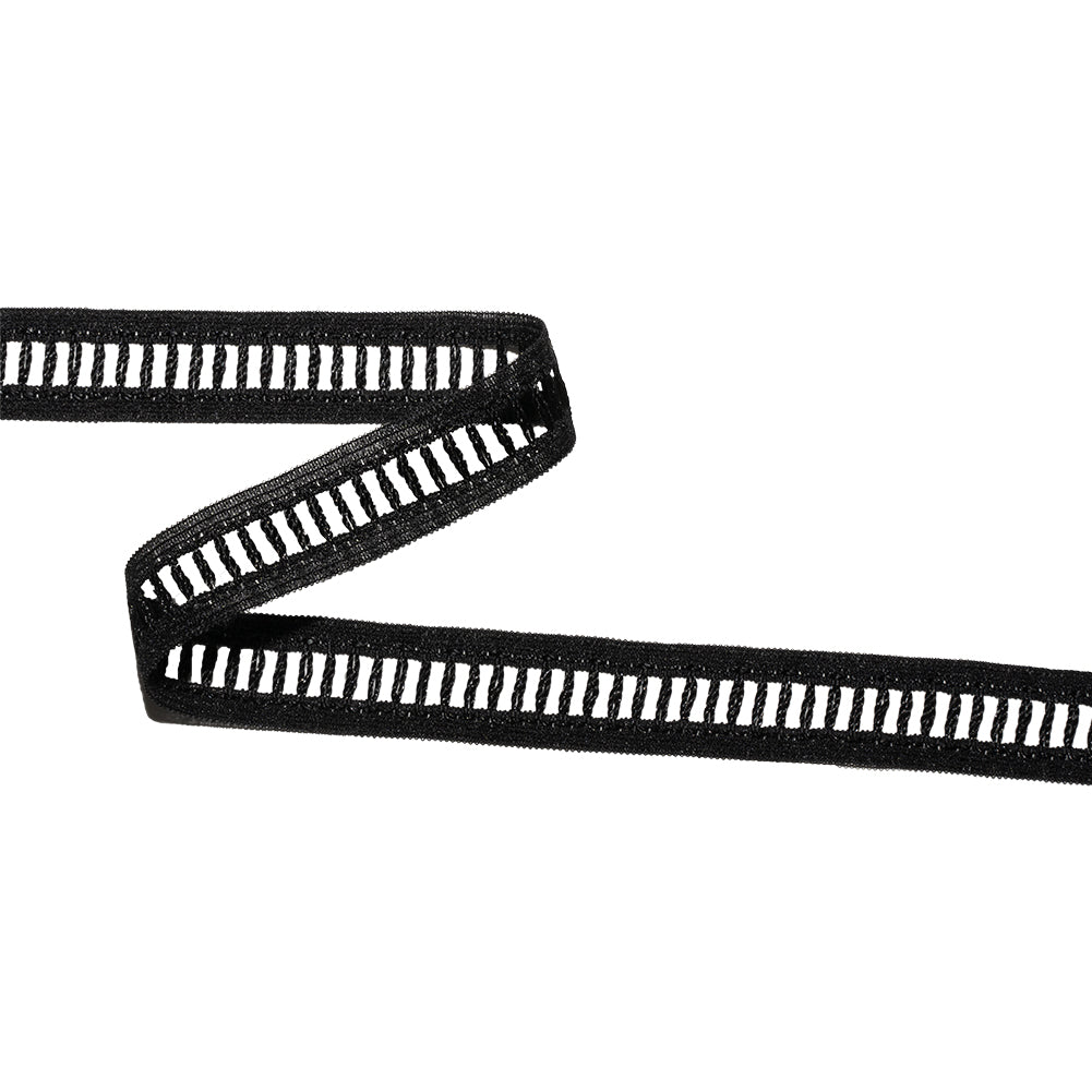 Black Vertical Ties Lace Trim - 0.5" Black Vertical Ties Lace Trim - 0.5"