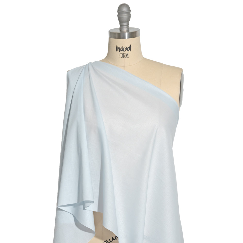 Mercerized Organic Egyptian Cotton Voile - Pale Blue - Toulouse Collection Mercerized Organic Egyptian Cotton Voile - Pale Blue - Toulouse Collection