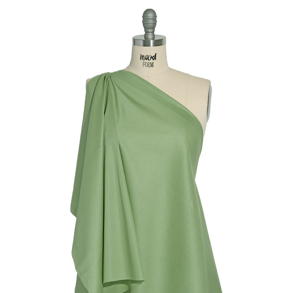 Mercerized Organic Egyptian Cotton Voile - Sage - Toulouse Collection Mercerized Organic Egyptian Cotton Voile - Sage - Toulouse Collection