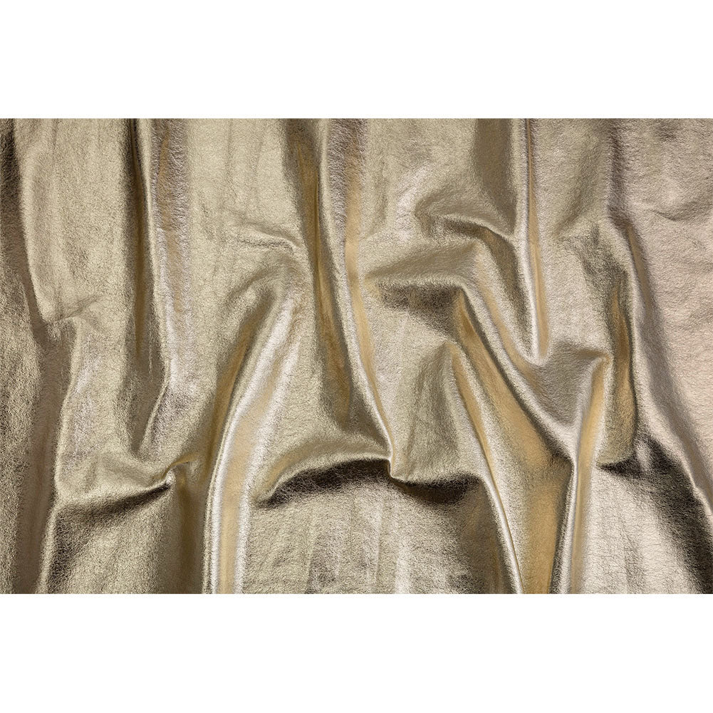 Textured Faux Leather - Metallic Gold - Ileana Collection Textured Faux Leather - Metallic Gold - Ileana Collection