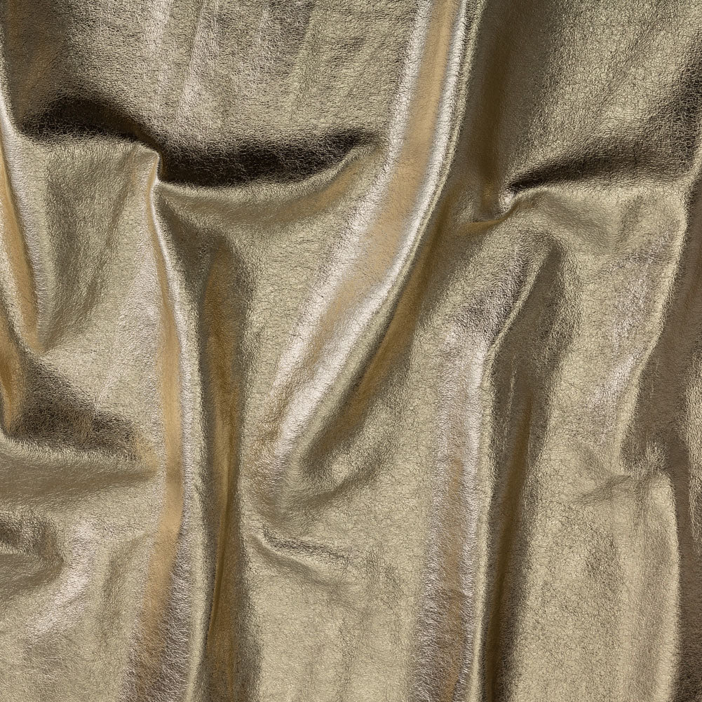 Textured Faux Leather - Metallic Gold - Ileana Collection Textured Faux Leather - Metallic Gold - Ileana Collection