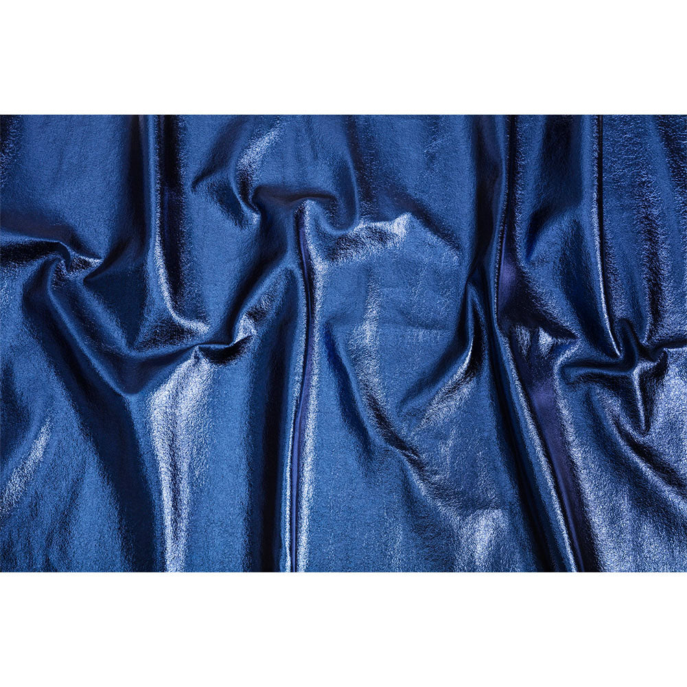 Textured Faux Leather - Metallic Navy - Ileana Collection Textured Faux Leather - Metallic Navy - Ileana Collection