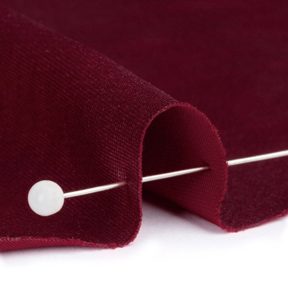 Faux Leather Foil Stretch Polyester Knit - Wine Cloud Textured - Vanessa Collection - Detail Faux Leather Foil Stretch Polyester Knit - Wine Cloud Textured - Vanessa Collection - Detail