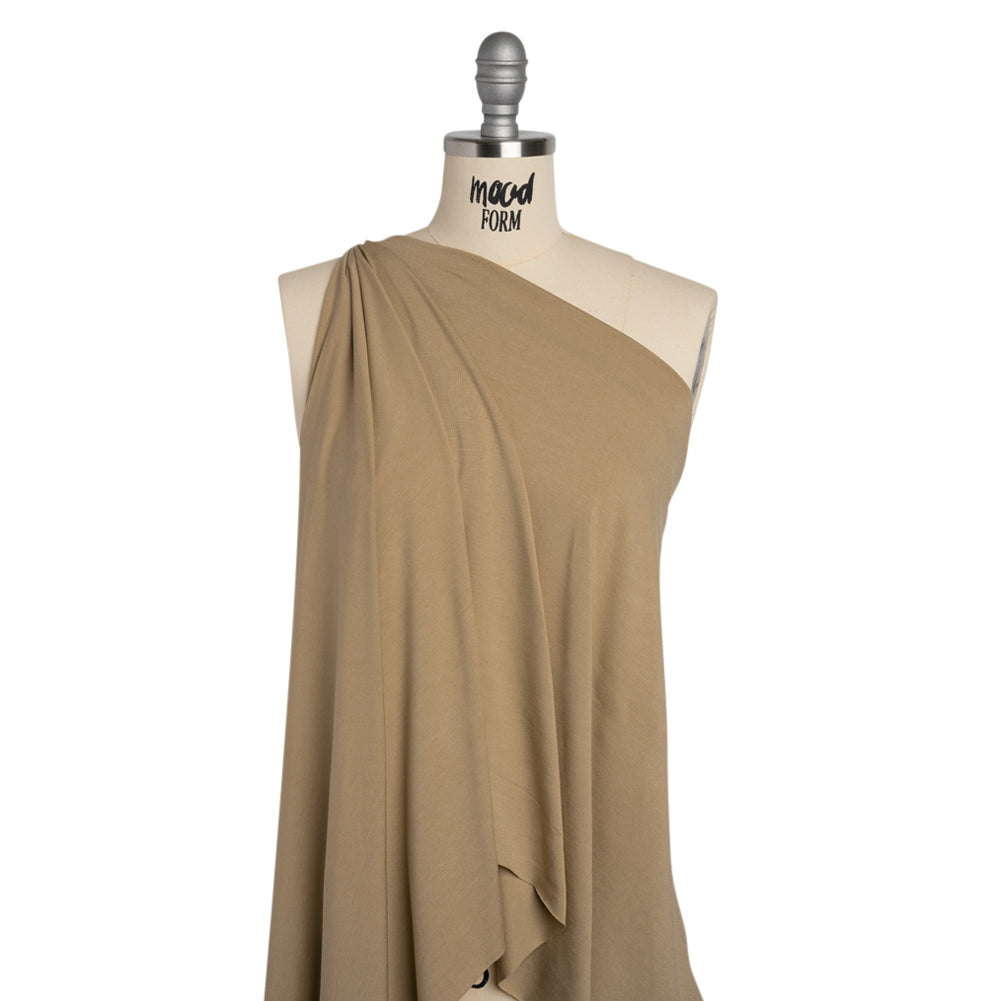 Stretch Viscose Jersey - Beige Drape Stretch Viscose Jersey - Beige Drape