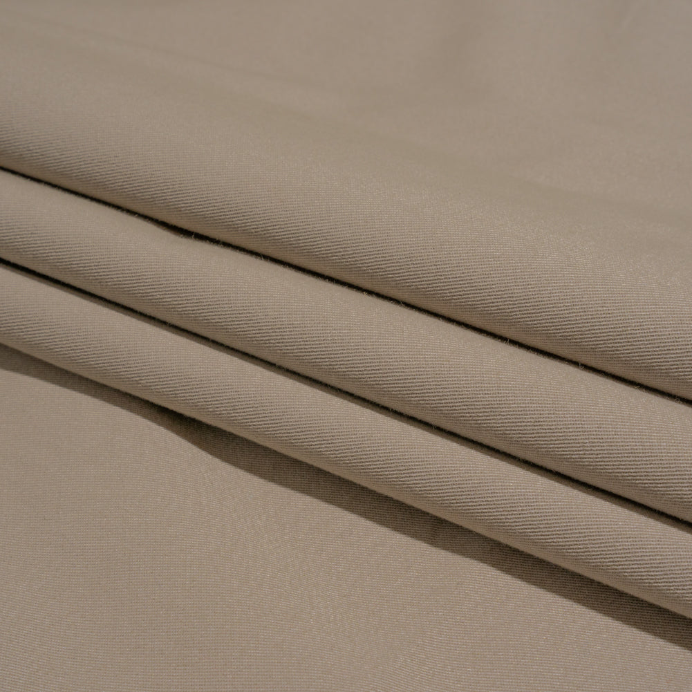 Carbon Brushed Stretch Khaki Twill - Warm Gray - Averill Collection Folded Carbon Brushed Stretch Khaki Twill - Warm Gray - Averill Collection Folded