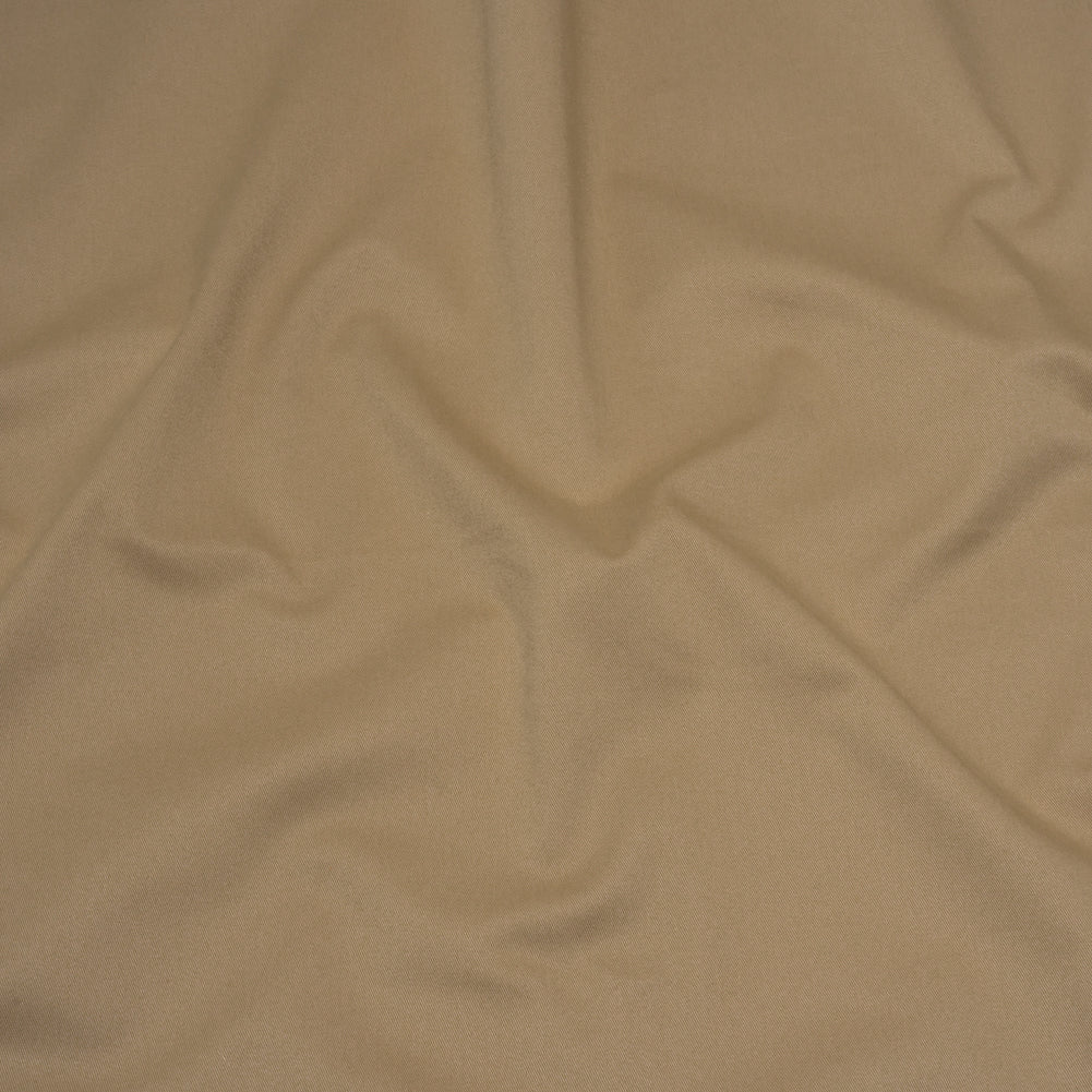 Carbon Brushed Stretch Khaki Twill - Beige - Averill Collection Carbon Brushed Stretch Khaki Twill - Beige - Averill Collection