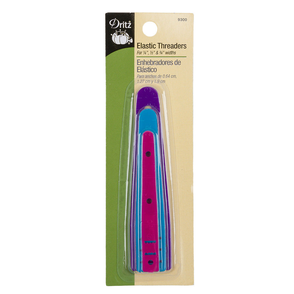 Dritz 3pc Elastic Threaders - Assorted Sizes Dritz 3pc Elastic Threaders - Assorted Sizes