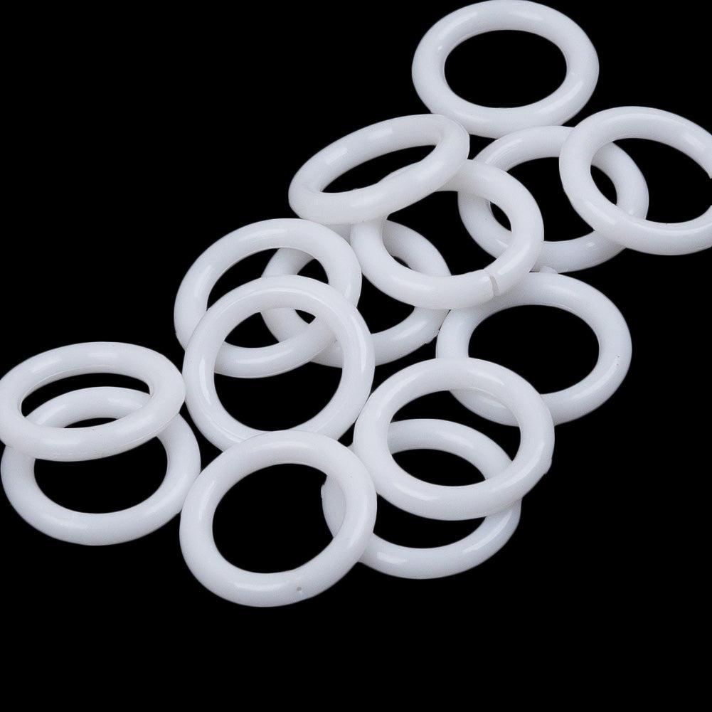 Dritz 14ct White Plastic O-Rings - 0.5" Folded Dritz 14ct White Plastic O-Rings - 0.5" Folded