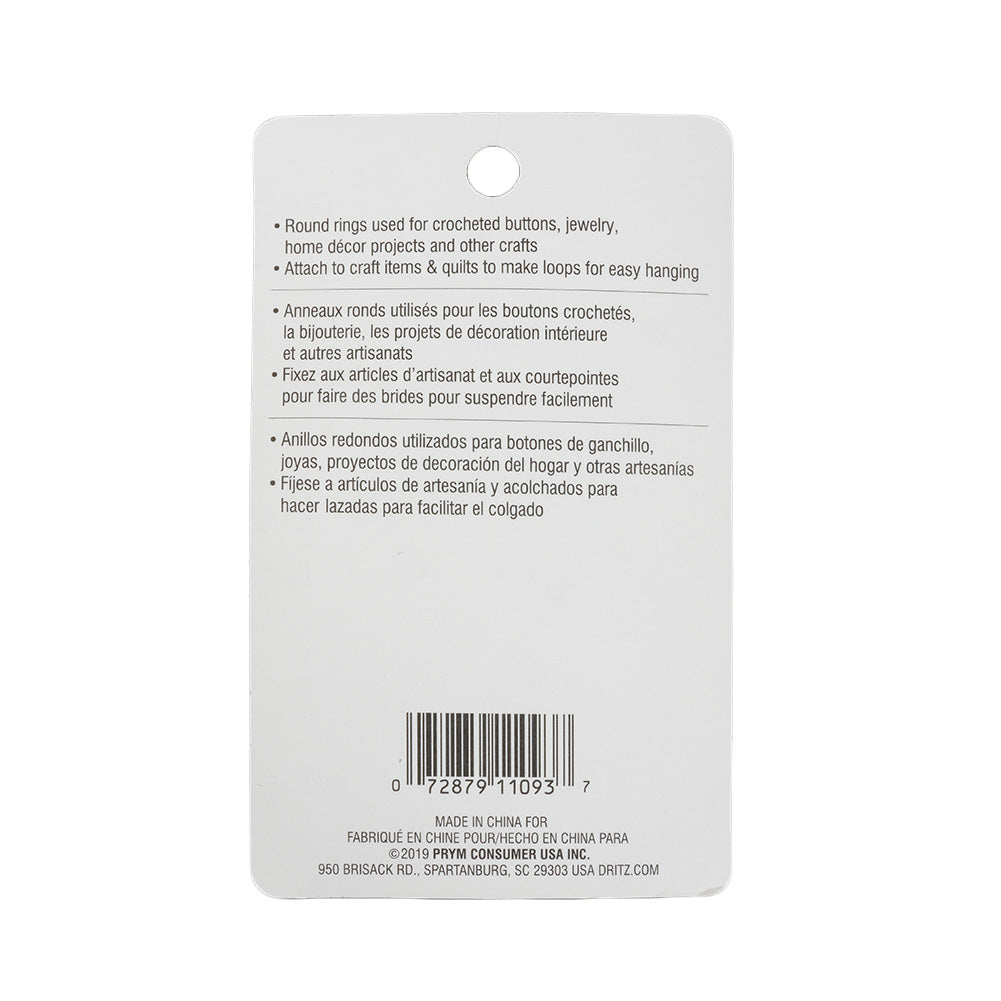 Dritz 14ct White Plastic O-Rings - 1.125" Detail Dritz 14ct White Plastic O-Rings - 1.125" Detail