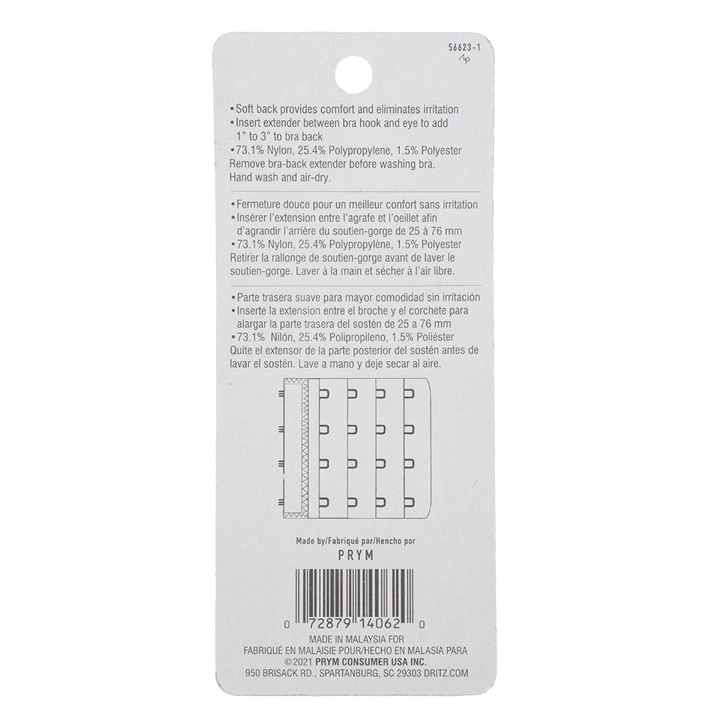Dritz Black Bra Extender - 3" Detail Dritz Black Bra Extender - 3" Detail
