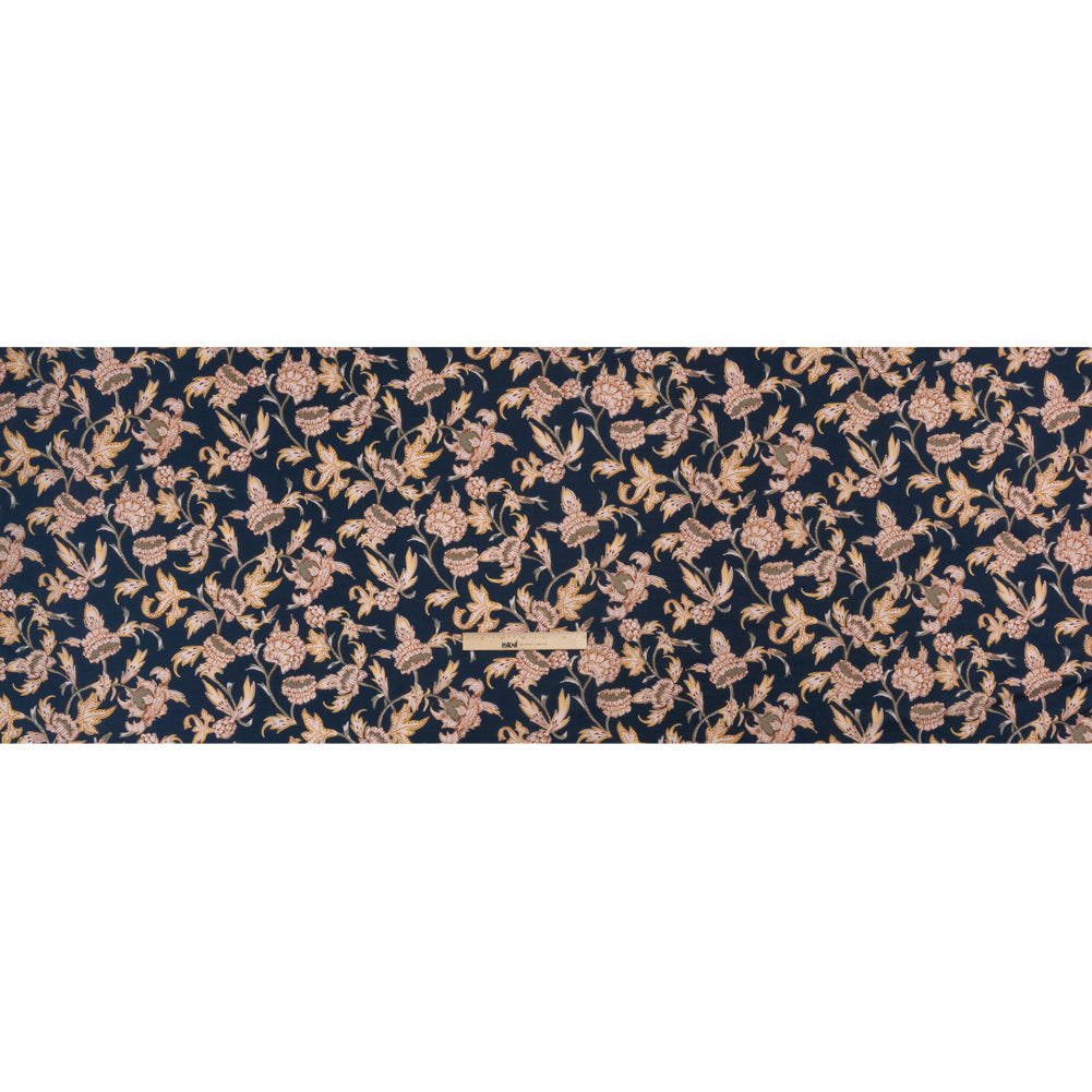 Cotton Voile Print - Navy Leafy Floral - Mood Exclusive Whispering Willows Full Cotton Voile Print - Navy Leafy Floral - Mood Exclusive Whispering Willows Full