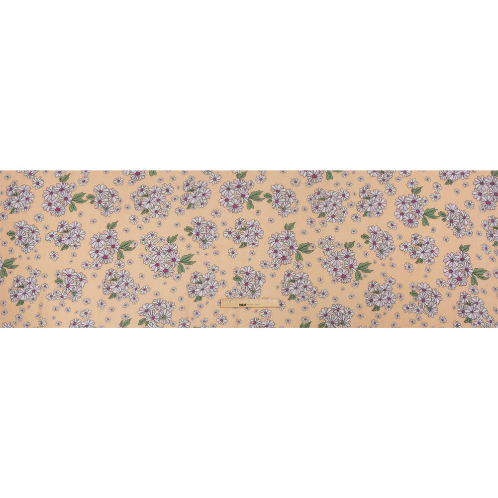 Cotton Gauze - Peach Floral - Mood Exclusive Flower Fanatic Print Full Cotton Gauze - Peach Floral - Mood Exclusive Flower Fanatic Print Full