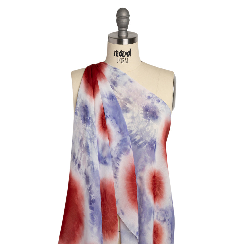 Mood Exclusive Firecracker Freedom Slubbed Sheer Polyester Woven Drape Mood Exclusive Firecracker Freedom Slubbed Sheer Polyester Woven Drape