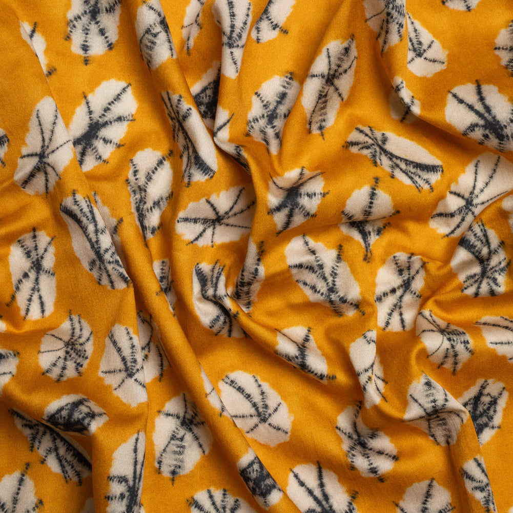Mood Exclusive Canary Crowds Cotton Voile Mood Exclusive Canary Crowds Cotton Voile