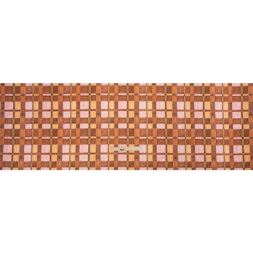 Mood Exclusive Brown City Blocked Cotton Poplin Full Mood Exclusive Brown City Blocked Cotton Poplin Full
