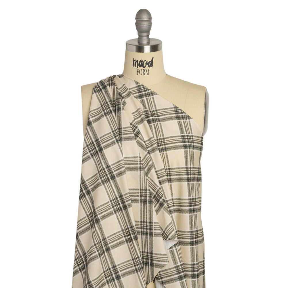 Mood Exclusive Beige Argyle Anyone Cotton Poplin Drape Mood Exclusive Beige Argyle Anyone Cotton Poplin Drape