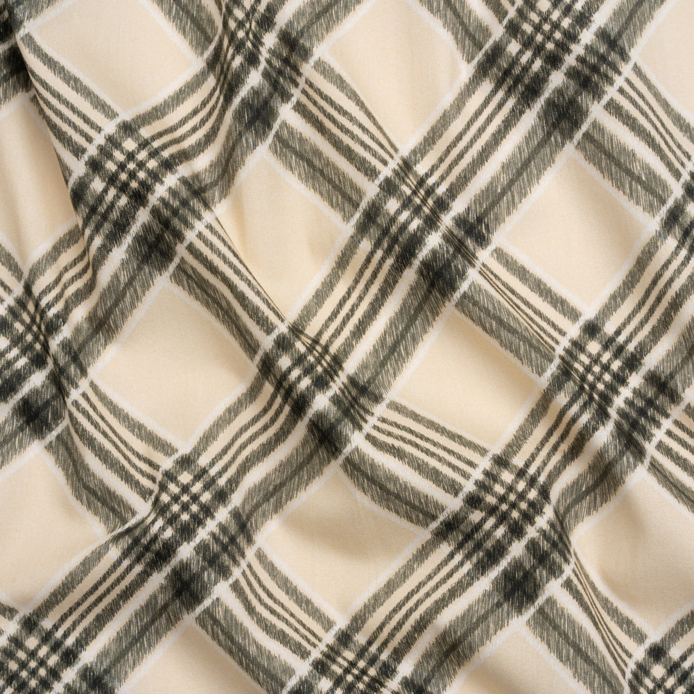 Mood Exclusive Beige Argyle Anyone Cotton Poplin Mood Exclusive Beige Argyle Anyone Cotton Poplin