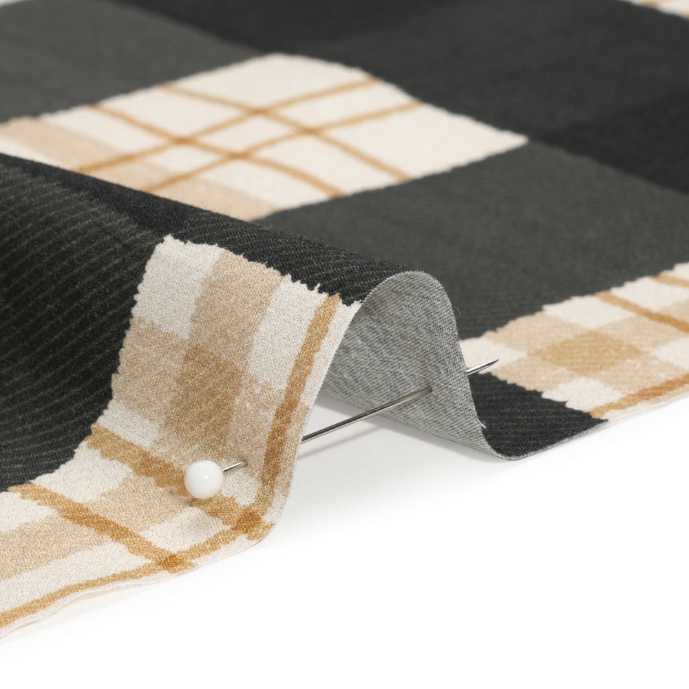 Mood Exclusive Black Plaid to be Here Cotton Poplin Detail Mood Exclusive Black Plaid to be Here Cotton Poplin Detail