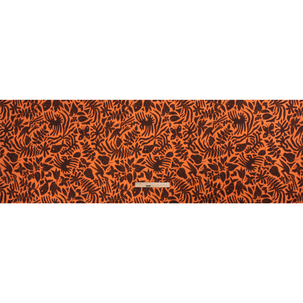 Mood Exclusive Orange Folklore Fundamentals Stretch Cotton Poplin Full Mood Exclusive Orange Folklore Fundamentals Stretch Cotton Poplin Full