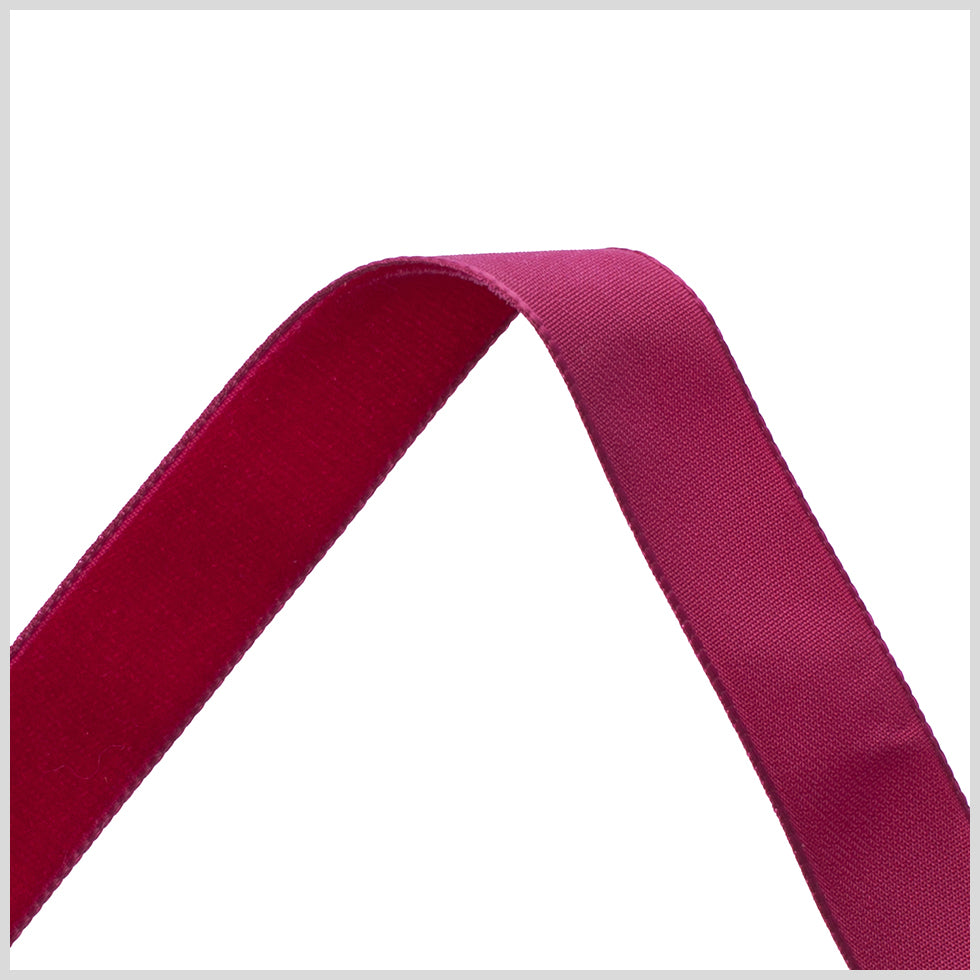 0.625" Wine Nylon Velvet Ribbon Detail 0.625" Wine Nylon Velvet Ribbon Detail