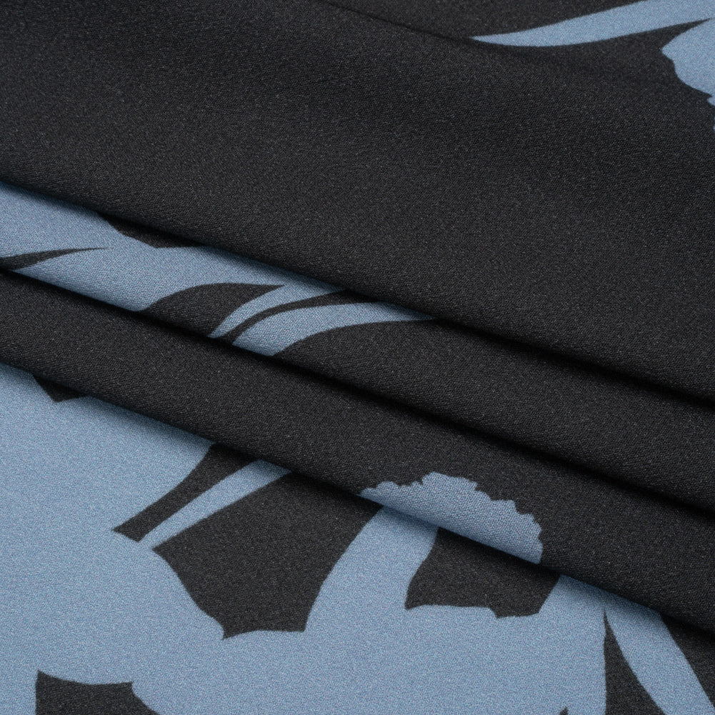 Viscose Crepe Print - Black and Blue Floral - Mood Exclusive April Ever After Full Viscose Crepe Print - Black and Blue Floral - Mood Exclusive April Ever After Full